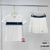 Chân Váy Thể Thao Chính Hãng Sergio Tacchini Màu Trắng Cạp Navy TWSK10951-OWS