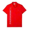 Áo Polo Lacoste Chính Hãng màu đỏ chữ dọc-PH5526-99-S5H