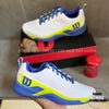 Giày Thể Thao Chính Hãng Wilson Rush Pro 4.5 White Blue Yellow - màu Trắng Xanh WRS336680