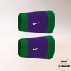 Băng Tay Thể Thao Chính Hãng Nike Swoosh Classic Double Wide Wristbands - màu Xanh Lá Tím BN4000-306