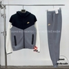 Bộ Thể Thao Chính Hãng Nike Sportswear Tech Fleece Windrunner Tracksuit - màu Trắng Xám FZ4709-011/FZ4710-065