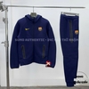 Bộ Thể Thao Chính Hãng Nike Tech F.C Barcelona Fleece Windrunner Tracksuit - màu Xanh Tím HJ6426-595/HJ6444-594