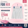 Chân Váy Thể Thao Chính Hãng Wilson Midtown Tennis Skirt - màu Trắng WW00160331-WT1