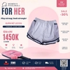 Quần Thể Thao Chính Hãng Lecoq Màu Tím L242WCND0202