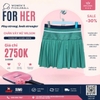 Chân Váy Thể Thao Chính Hãng Wilson Women Midtown Tennis Skirt - màu Xanh Lá WW00160331-GNG