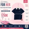 Áo Thể Thao Chính Hãng Fila Women's Tennis Henley Short Sleeve Round Neck - màu Xanh Navy FS2TSH2352F-DNA