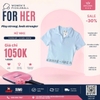 Áo Polo Thể Thao Nike Chính Hãng Màu Xanh Nhạt Croptop- DV7885-423