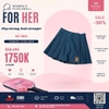 Chân Váy Nữ Thể Thao Chính Hãng Nike Tem Vuông Màu Xanh Navy - FZ0279-478