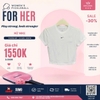 Áo Thể Thao Nike Chính Hãng croptop màu trắng-HF9539-101