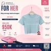 Áo Thể Thao Nike Chính Hãng Màu Xanh Dương Croptop-FB2874-474
