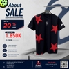 Áo Thể Thao Chính Hãng Fall Star Tour Crew - màu Đỏ ATTS18-007