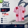 Áo Thể Thao Chính Hãng About Fall Star Tour Crew - màu Hồng ATTS18-004
