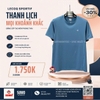 Áo Thể Thao Chính Hãng Lecoq cổ tròn - màu Xanh Dương L242MCNA0314D08