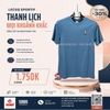 Áo Thể Thao Chính Hãng Lecoq cổ tròn - màu Xanh Dương L242MCNA0311D08M