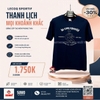 Áo Thể Thao Chính Hãng Lecoq cổ tròn - màu Xanh Navy L242MCNA0323D01S