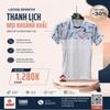 Áo Thể Thao Chính Hãng Lecoq cổ tròn - màu Trắng QTMXJA02-T