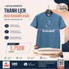 Áo Thể Thao Chính Hãng Lecoq cổ tròn - màu Xanh Dương L241MCNA0312-D08