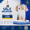 Áo Thể Thao Adidas Chính Hãng Màu Trắng Cam - Real Madrid - JJ3493