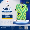 Áo Thể Thao Adidas Chính Hãng Màu Xanh Vàng - adidas Brasil Criola