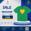 Áo Thể Thao Chính Hãng DREW HOUSE MASCOT TEE - màu Xanh Lá DH-HJ2121-LVGR