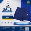 Quần Thể Thao Chính Hãng Adidas Train Essentials Knit Training Shorts - màu Xanh Navy IC6977
