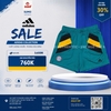 Quần Thể Thao Adidas Chính Hãng Màu Xanh - Gold FC Bayern Icon Jersey - HT8832
