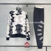 Bộ Thể Thao Nike Màu Đen Xám - Jordan Flight MVP Hoodie Set - FB7014-133/FB7027-010