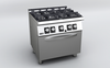 CG-741 - Bếp Âu 4 có lò nướng dùng gas Fagor