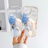 Ốp Mèo Hoa Xanh sóng nổi