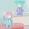 Quạt Tích Điện Mini Để Bàn Cầm Tay Bear Brick