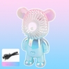 Quạt Tích Điện Mini Để Bàn Cầm Tay Bear Brick