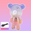 Quạt Tích Điện Mini Để Bàn Cầm Tay Bear Brick