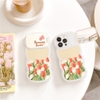 Ốp Romantk flower gương sóng