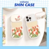 Ốp Romantk flower gương sóng
