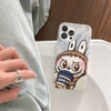 Ốp Lazy Labubu Mềm Ánh Bạc