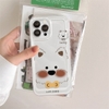 Ốp Cute Puppy Hoa Viền Thẳng Chống Sốc