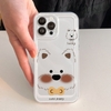 Ốp Cute Puppy Hoa Viền Thẳng Chống Sốc