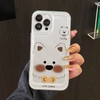 Ốp Cute Puppy Hoa Viền Thẳng Chống Sốc