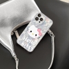 Ốp Hello Cat Mềm Ánh Bạc