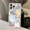 Ốp Happy Cat Mềm Ánh Bạc