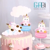 Set topper kỳ lân + đám mây