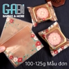 Túi đựng bánh trung thu hoa mẫu đơn 100-125g