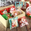 Túi đựng cookie Noel có mép dán 10*10cm