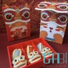 Hộp đựng bánh, kẹo Lân có quai xách