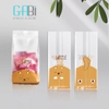 Túi đựng cookie mèo trắng/chó nâu