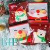Túi đựng cookie Noel có mép dán 10*10cm