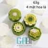 Khuôn trung thu lò xo 63g 4 mặt hoa lá