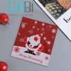 Túi đựng cookie Noel có mép dán 10*10cm