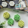 Khuôn nhấn trung thu lò xo 4 mặt lục giác hoa sen 65g