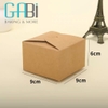 Hộp giấy kraft nâu 9*9*6 cm